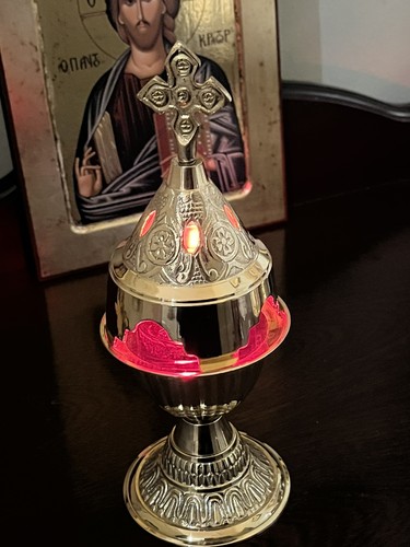 Orthodox vigil table oil lamp - table,