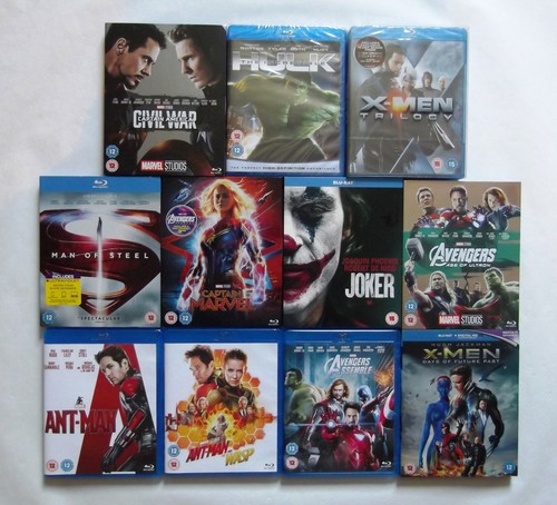 Marvel blu ray bundle - dc,