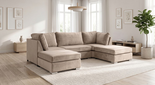 Bishop shape plush velvet - u,