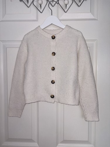 Zara cream cardigan - cream, brown