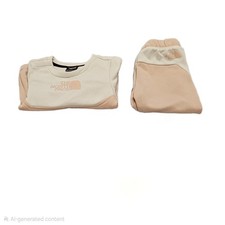Girl Pink & White North Face