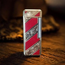 Vintage Red & Silver Metal