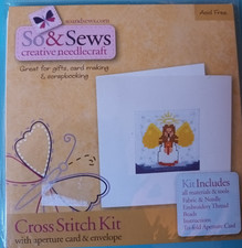 So&Sews Christmas Angel counted cross stitch kit ref SEW 00013