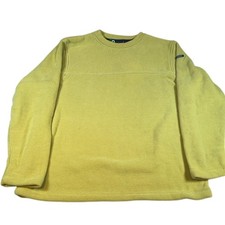 Aigle Mens XL Yellow Polartec Thermal Pro Fleece Sweatshirt Warm Durable Outdoor