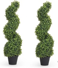 Artificial Spiral Topiary Tree