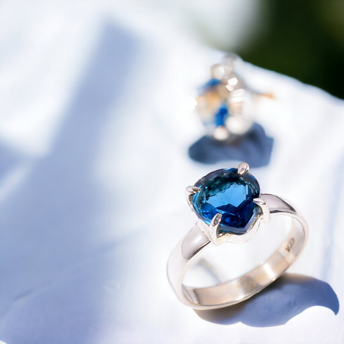 Natural london blue topaz 925 - london,