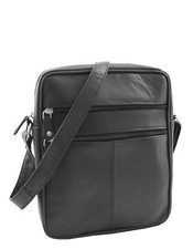 Mens real leather cross - real,