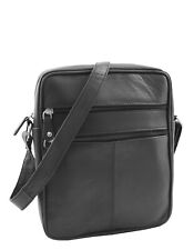 Mens Real Leather Cross Body