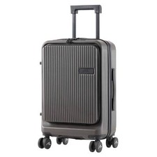 Cabin Size Luggage 20" 2 x Laptop Compartments Dual TSA Lock, USB & 360° Wheels
