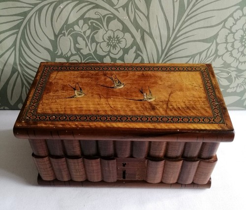 Antique wooden faux book - antique,