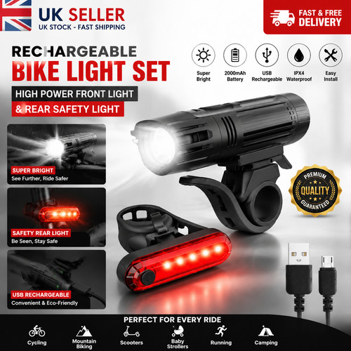Led mountain bike light usb - led,