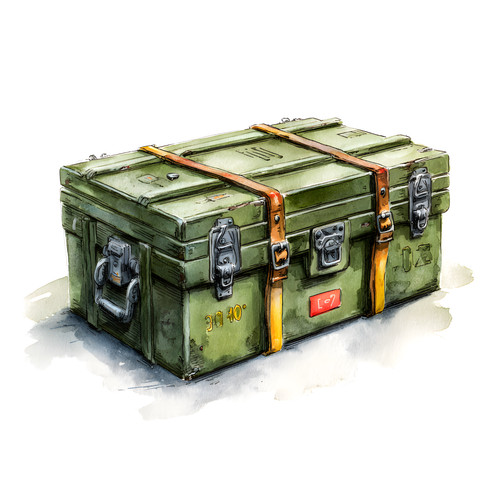Military chest trunk army - trunk,