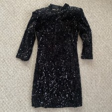 Zara 3/4 Sleeve Black Sparkly