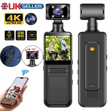 4K HD Pocket Action Camera 180° Rotation WiFi Vlog Camera Handheld Sports Cam DV