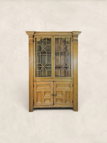 Antique english pine corner - english,