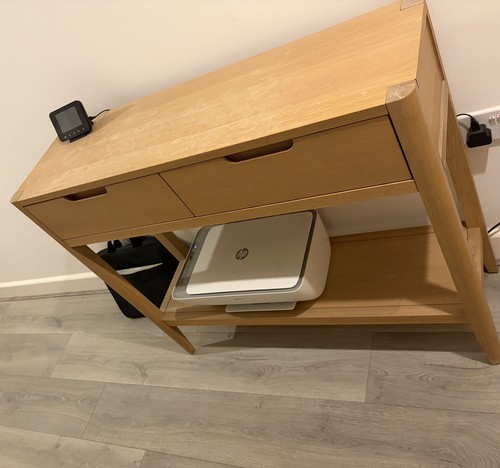 Solid oak console table - solid,