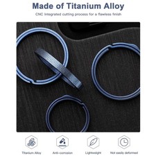 Titanium key rings heavy - -,