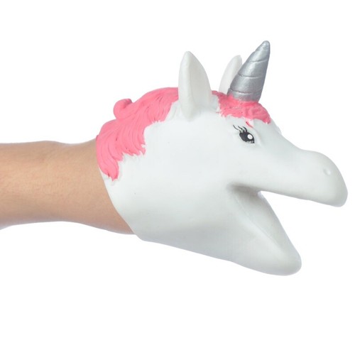Unicorn hand puppet - unicorn, white