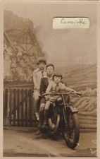 OLD PHOTO CHILDREN RIDING MOTORBIKE MOTORCYCLE CHARLES HOWELL BLACKPOOL  LL 464
