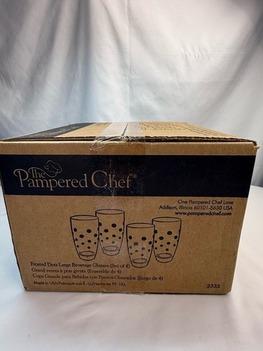 The pampered chef frosted - pampered, dots