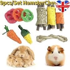 9Pcs Chew Toys Set for Rabbit