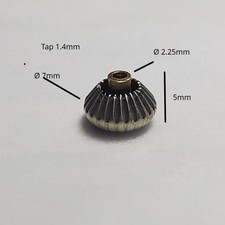 Louis XV Crown - Pocket Watch - White Metal - Ø 7mm - Tap 1.4mm ( AC144)