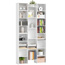 HOMCOM Tall Bookshelf with 21