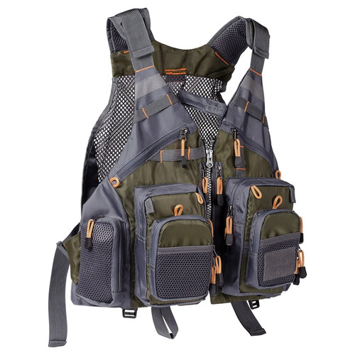 Breathable mesh fishing vest - mesh,