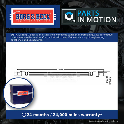 Brake hose fits morris minor - hose,