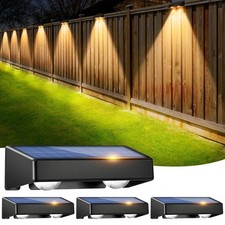 4x RGB Solar Fence Lights