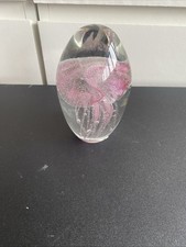 Glass Jellyfish Paperweight