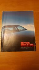 Vauxhall GM Driving With Style Brochure Manta Astra GT/E Nova SR Monza Cavalier 
