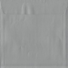 Silver Metallic 220mm x 220mm Peel/Seal 130gsm Square Coloured Envelopes