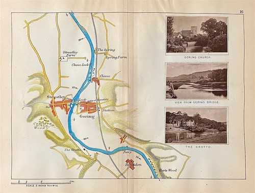 Map river thames - thames, streatley
