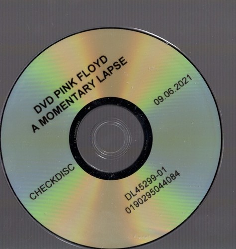 Pink floyd promo dvd - pink,