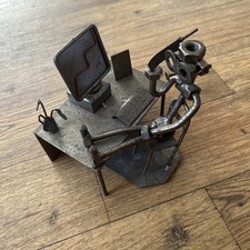 Vintage Man at desk on phone