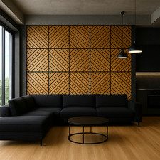 Oak lamella wall panel - oak,