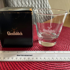 Glenfiddich Heavy Base Whisky Drinking Glass Tumbler With Original Box Bar