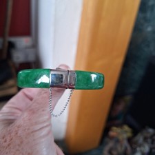 genuine solid green jade