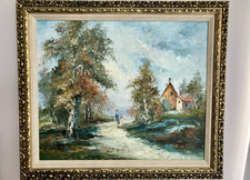 Vintage Oil Painting On Canvas