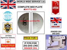 SINGER 20U ZIGZAG COMPLETE BED PLATE #541773-452 INDUSTRIAL SEWING MACHNE PART