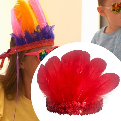 Feather headband sequins - headband,