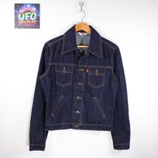 Levi's Vintage 1996 Orange Tab Denim Trucker Jacket Medium 70696 Navy 90s NWT