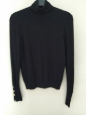 Women's Black Zara Roll Neck