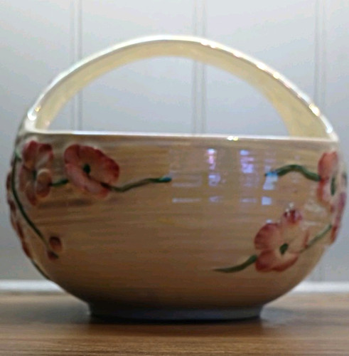 Vintage maling pottery apple - maling,