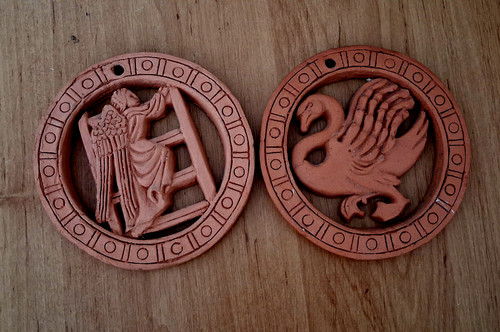 Pair rustic terracotta - , pottery