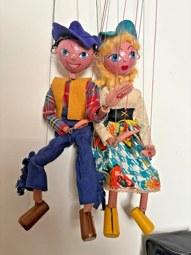 Pair vintage pelham puppets - pair, of