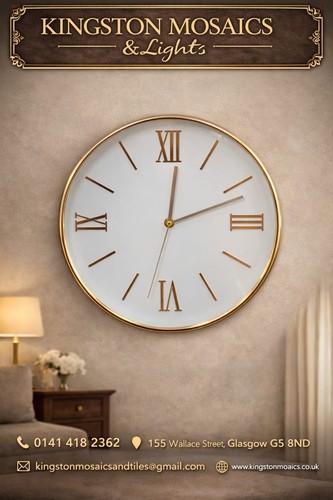 Large modern wall - large, clock