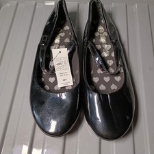 Miss Evie Womens Black Flats