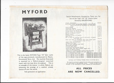 Myford Series ML2 & ML4 M